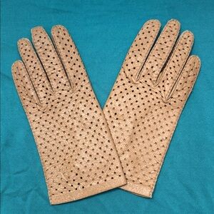 Vintage Jacobson’s Perforated Leather Women's Gloves - Size 7
